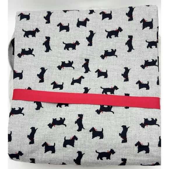 NWT Talbots Pajama Set XL Scottish Terrier Dog Print Red Gray Great Gift Cotton - Picture 5 of 7